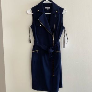 Calvin Klein Moto Sheath Dress